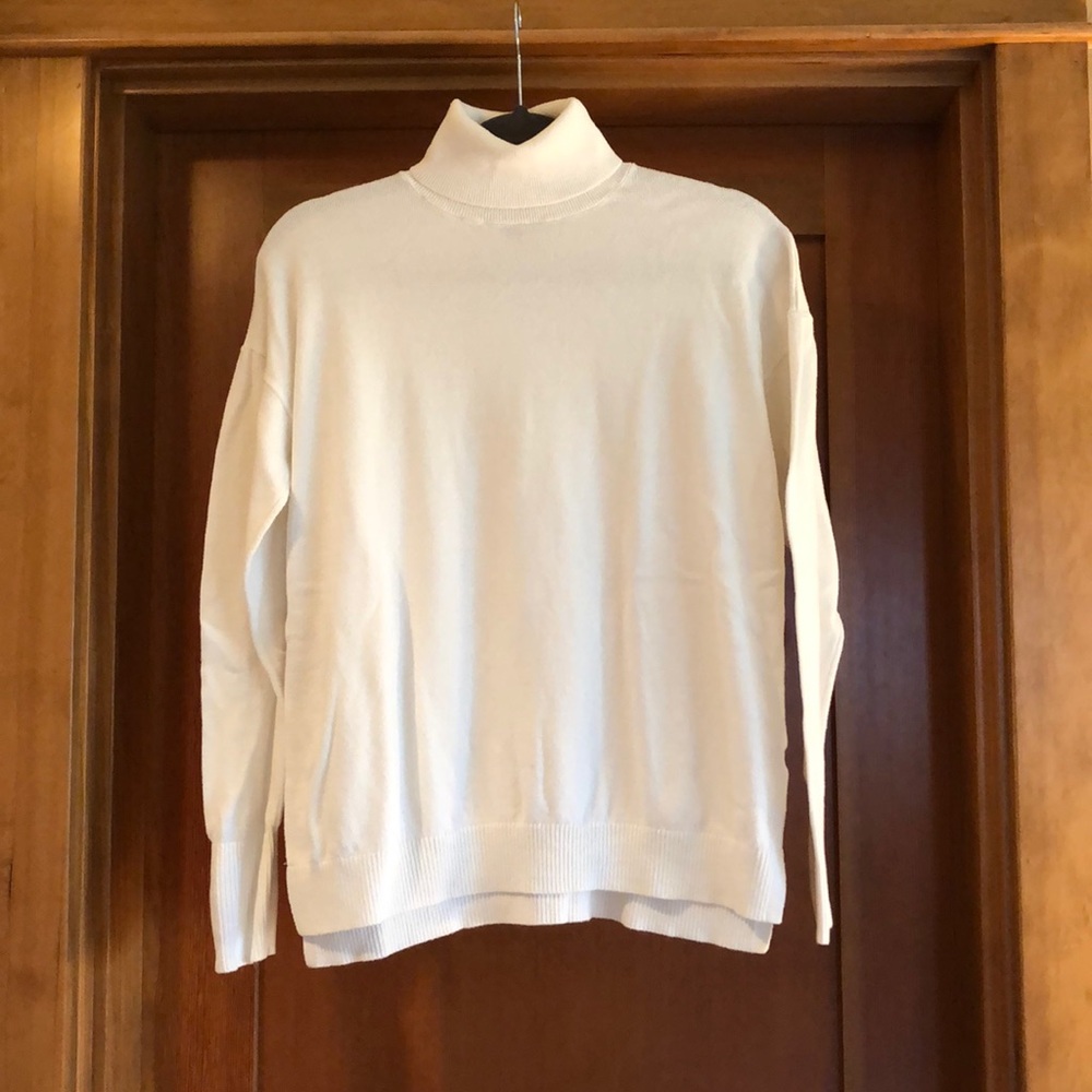 Cream turtleneck